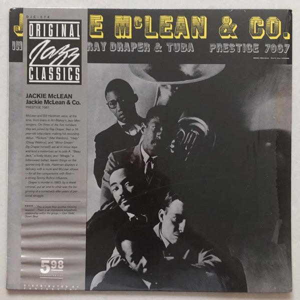 Jackie McLean - Jackie McLean & Co. (Vinyl, LP, Album, Reissue, Mono) Very Good (VG) / Very Good (VG)