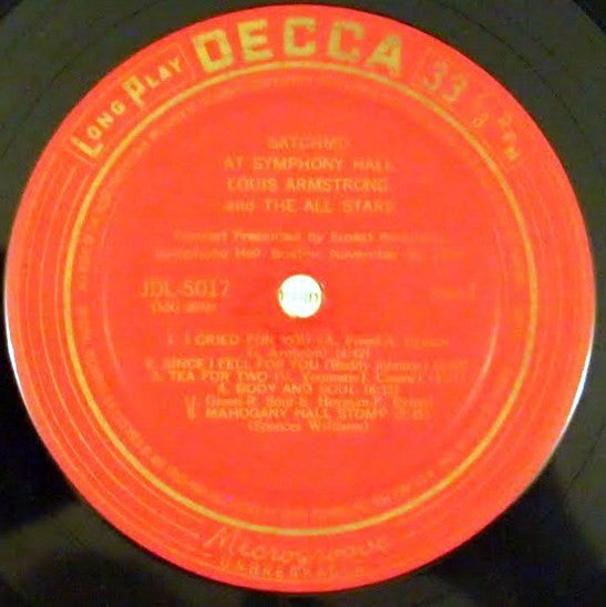 Louis Armstrong And His All-Stars - Satchmo At Symphony Hall Vol.2 (Vinyl, LP) Good Plus (G+) / Good Plus (G+)