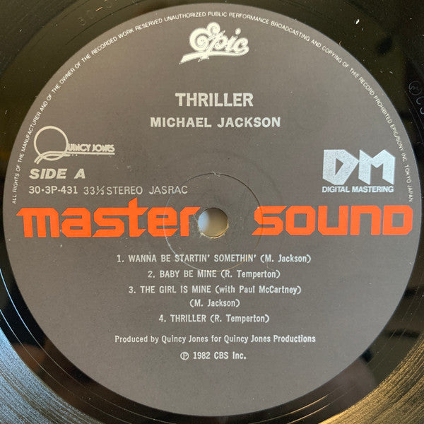 Michael Jackson - Thriller (Vinyl, LP, Album, Reissue, Stereo)