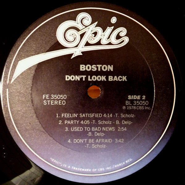 Boston - Don't Look Back (Vinyl, LP, Album, Reissue, Stereo) Very Good (VG) / Very Good Plus (VG+)