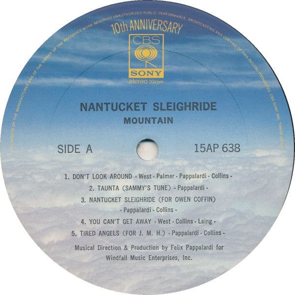 Mountain - Nantucket Sleighride (Vinyl, LP, Album, Reissue) Very Good Plus (VG+) / Very Good (VG)