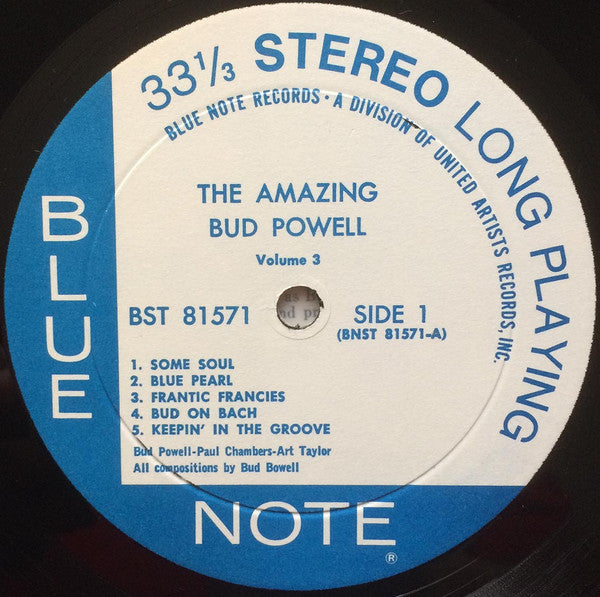 Bud Powell - The Amazing Bud Powell, Vol. 3 - Bud! (Vinyl, LP, Reis...