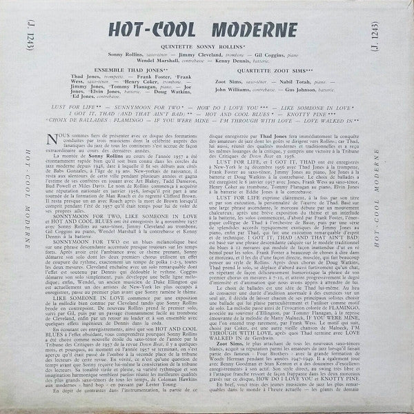 Sonny Rollins Quintet - Hot - Cool Modern (Vinyl, LP, Compilation) Very Good (VG) / Fair (F)