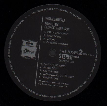 George Harrison - Wonderwall Music (Vinyl, LP, Album, Reissue, Repress) Very Good Plus (VG+) / Very Good (VG)