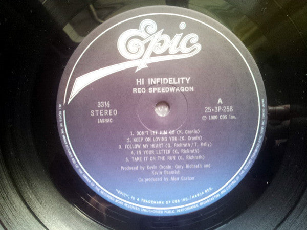 REO Speedwagon - Hi Infidelity (Vinyl, LP, Album, Stereo)
