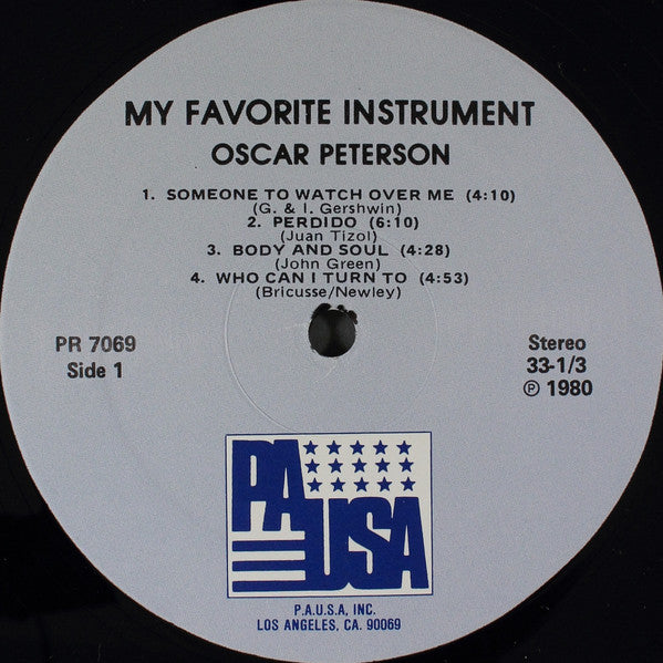 Oscar Peterson - My Favorite Instrument (Exclusively For My Friends) (Vinyl, LP, Album, Reissue) Very Good (VG) / Very Good (VG)