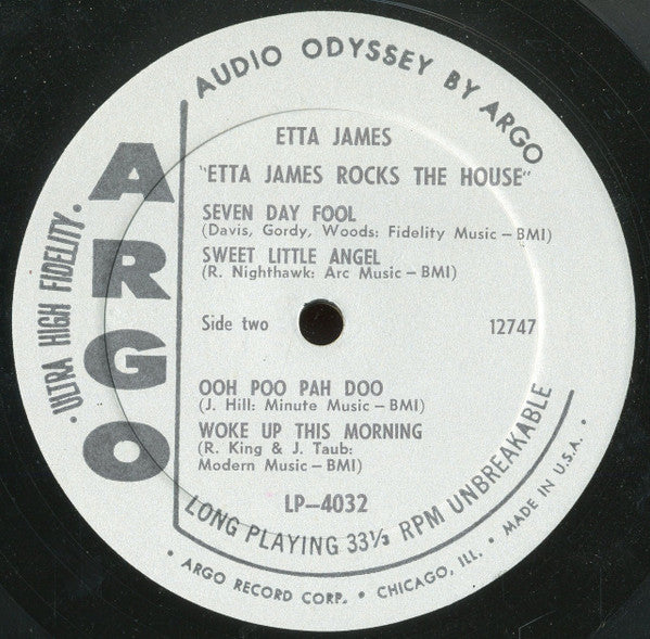 Etta James - Etta James Rocks The House (Vinyl, LP, Album, Mono) Good Plus (G+) / Good (G)
