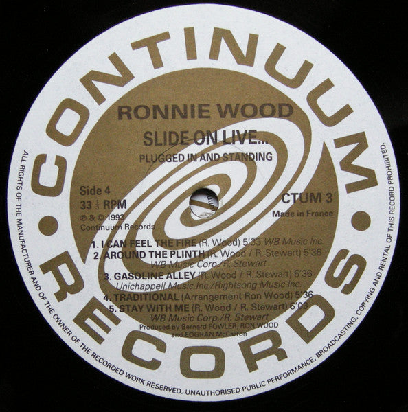 Ron Wood - Slide On Live - Plugged In And Standing (2xVinyl, LP, Album) Very Good Plus (VG+) / Very Good Plus (VG+)