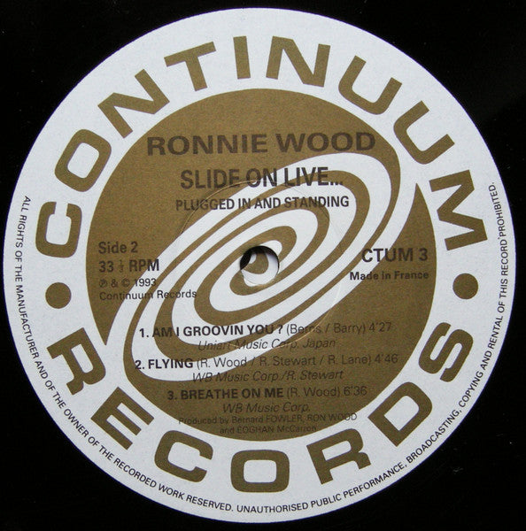 Ron Wood - Slide On Live - Plugged In And Standing (2xVinyl, LP, Album) Very Good Plus (VG+) / Very Good Plus (VG+)