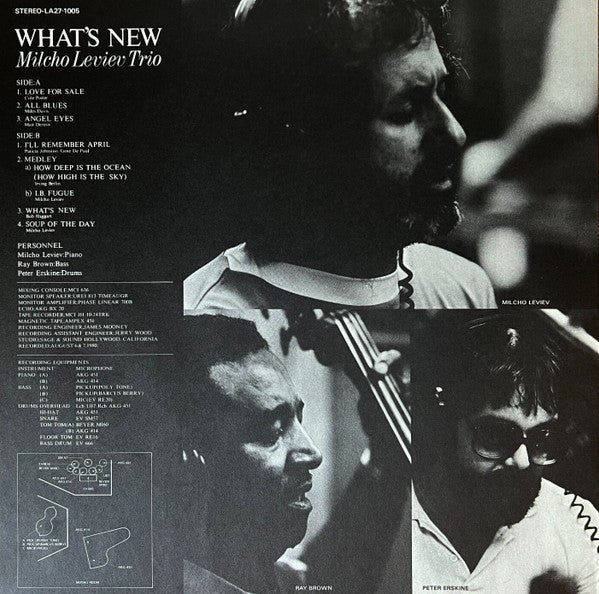Milcho Leviev Trio - What's New (Vinyl, LP, Album) Near Mint (NM or M-) / Very Good Plus (VG+)