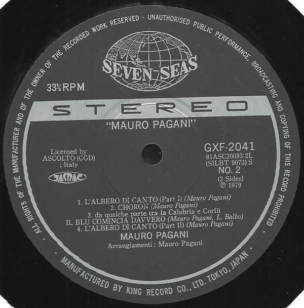 Mauro Pagani - Mauro Pagani (Vinyl, LP, Album)