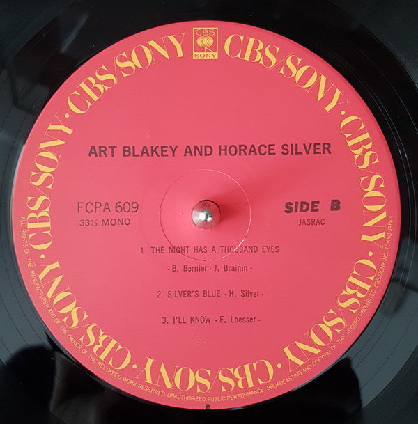 Art Blakey - Art Blakey And Horace Silver (Vinyl, LP, Compilation, ...