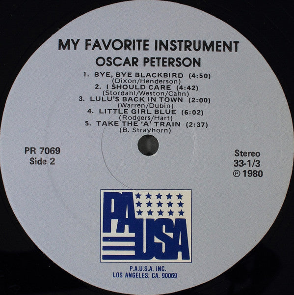 Oscar Peterson - My Favorite Instrument (Exclusively For My Friends) (Vinyl, LP, Album, Reissue) Very Good (VG) / Very Good (VG)