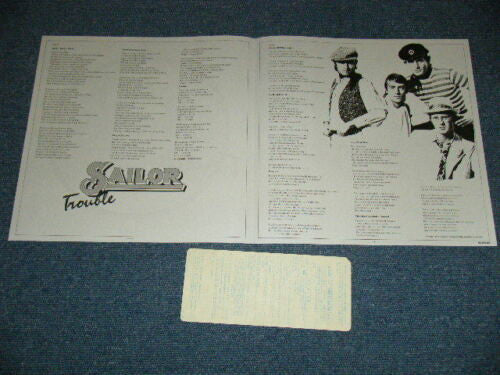 Sailor - Trouble (Vinyl, LP, Album, Promo) Very Good (VG) / Very Good (VG)