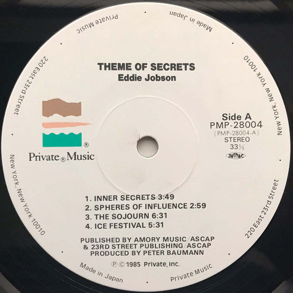 Eddie Jobson - Theme Of Secrets (Vinyl, LP, Album) Very Good Plus (VG+) / Very Good (VG)