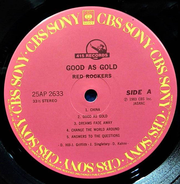 Red Rockers - Good As Gold (Vinyl, LP, Album) Very Good Plus (VG+) / Very Good Plus (VG+)