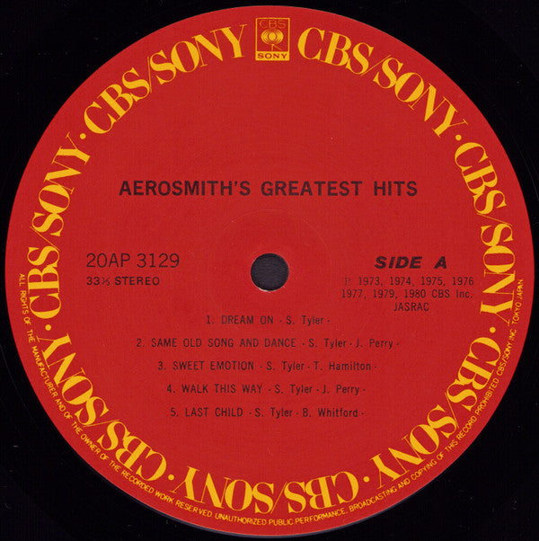 Aerosmith - Aerosmith's Greatest Hits (Vinyl, LP, Compilation, Reis...