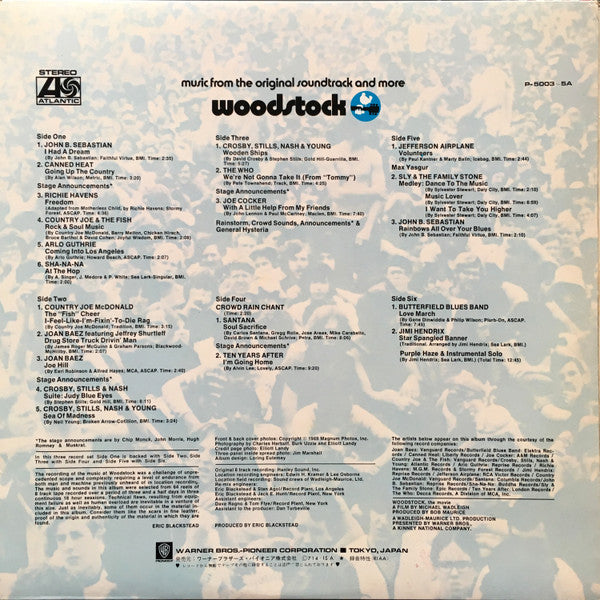 Various - Woodstock - Music From The Original Soundtrack And More (3xVinyl, LP, Album, Reissue) Very Good Plus (VG+) / Very Good Plus (VG+)