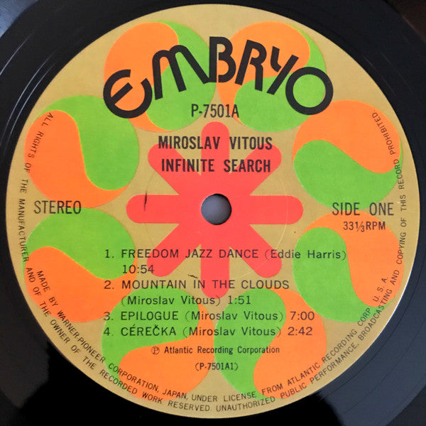 Miroslav Vitous - Infinite Search (Vinyl, LP, Album, Reissue, Stereo)