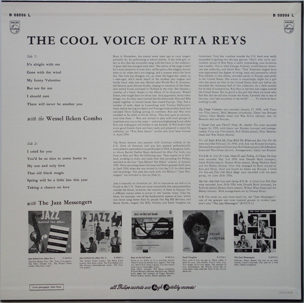 Rita Reys - The Cool Voice Of Rita Reys (Vinyl, LP, Album, Limited Edition, Reissue, Remastered, Mono) Very Good Plus (VG+) / Near Mint (NM or M-)