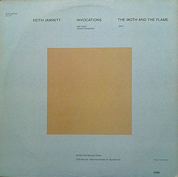 Keith Jarrett - Invocations / The Moth And The Flame (2xVinyl, LP, Album, Stereo) Very Good Plus (VG+) / Good Plus (G+)