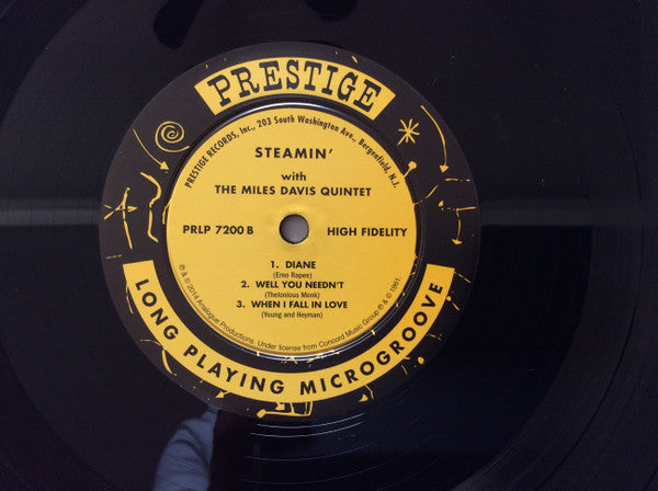 The Miles Davis Quintet - Steamin' With The Miles Davis Quintet (Vinyl, LP, Album, Mono, Reissue, Limited Edition) Near Mint (NM or M-) / Near Mint (NM or M-)