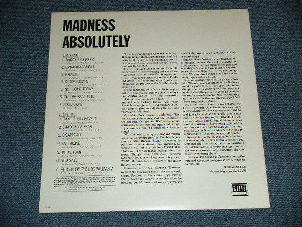 Madness - Absolutely (Vinyl, LP, Album) Very Good Plus (VG+) / Very Good Plus (VG+)