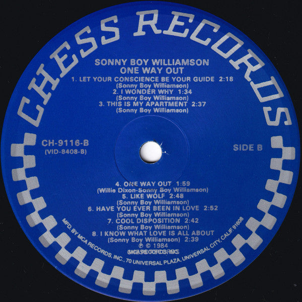 Sonny Boy Williamson (2) - One Way Out (Vinyl, LP, Compilation, Reissue, Repress) Very Good Plus (VG+) / Very Good Plus (VG+)