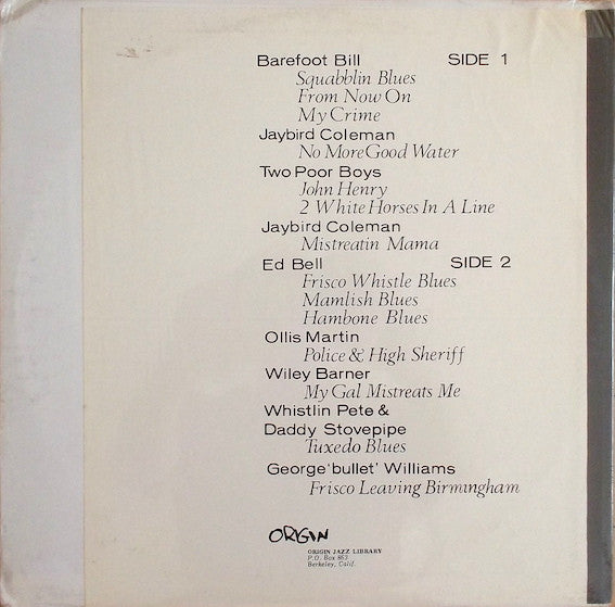 Various - Alabama Country 1927/31 (Vinyl, LP, Compilation) Very Good Plus (VG+) / Good Plus (G+)