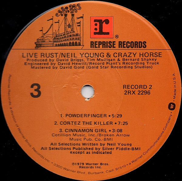 Neil Young - Live Rust (Vinyl, LP, Album)