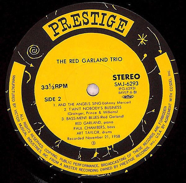 The Red Garland Trio - Moodsville Volume 6 (Vinyl, LP, Album, Reissue, Stereo) Very Good Plus (VG+) / Very Good (VG)