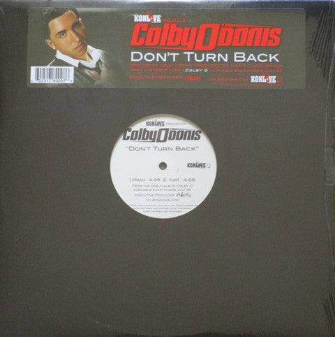 Colby O'Donis - Don't Turn Back (Vinyl, 12", 33 ⅓ RPM) Mint (M) / Mint (M)