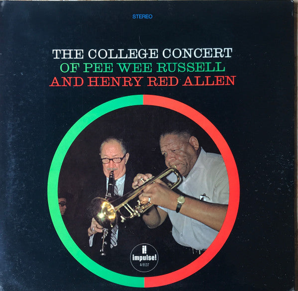 Pee Wee Russell - The College Concert Of Pee Wee Russell And Henry Red Allen (Vinyl, LP, Album, Stereo) Very Good Plus (VG+) / Very Good (VG)