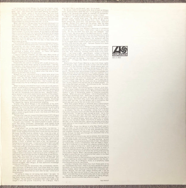 Charles Mingus - The Art Of Charles Mingus (The Atlantic Years) (2xVinyl, LP, Compilation) Very Good Plus (VG+) / Very Good Plus (VG+)