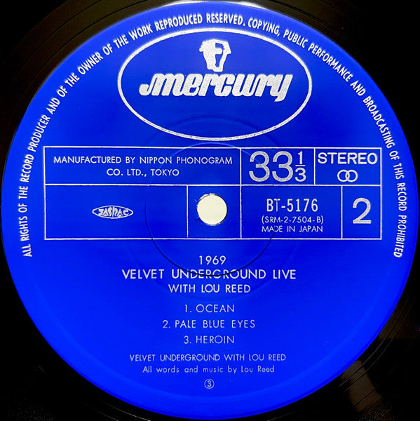 The Velvet Underground - 1969 Velvet Underground Live With Lou Reed = 1969 ヴェルヴェット・アンダーグラウンド・ライヴ (Vinyl, LP, Album, Reissue) Near Mint (NM or M-) / Very Good Plus (VG+)