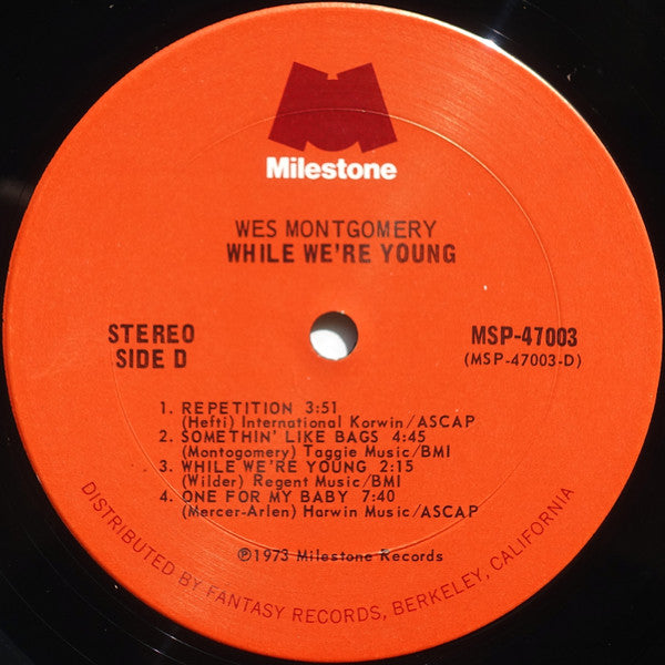Wes Montgomery - While We're Young (2xVinyl, LP, Album, Compilation) Very Good Plus (VG+) / Very Good (VG)