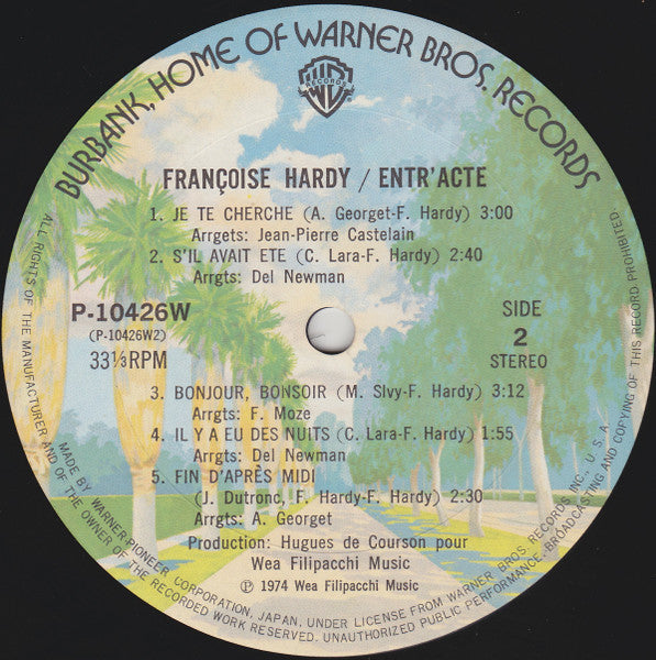 Françoise Hardy - Entr'acte (Vinyl, LP, Album, Reissue)