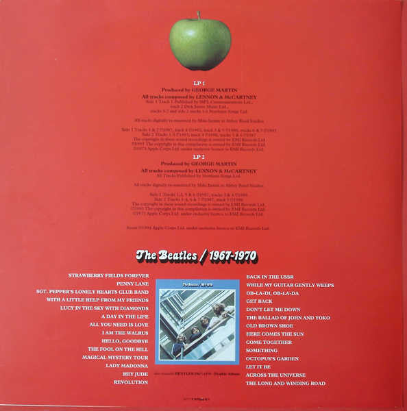 The Beatles - 1962-1966 (2xVinyl, LP, Compilation, Limited Edition, Reissue, Remastered) Very Good Plus (VG+) / Very Good Plus (VG+)