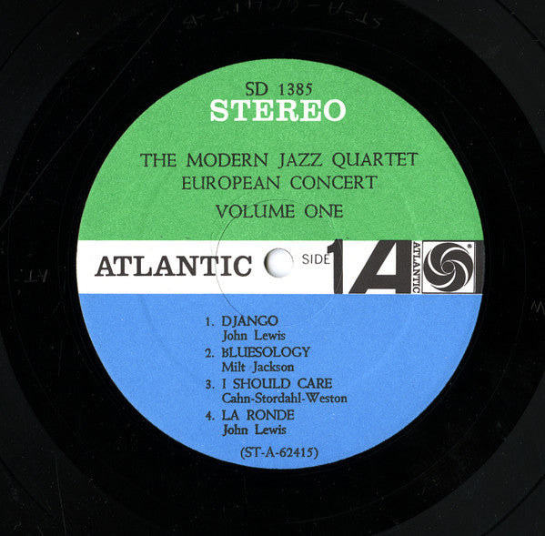 The Modern Jazz Quartet - European Concert : Volume One (Vinyl, LP, Album, Stereo) Good Plus (G+) / Good Plus (G+)