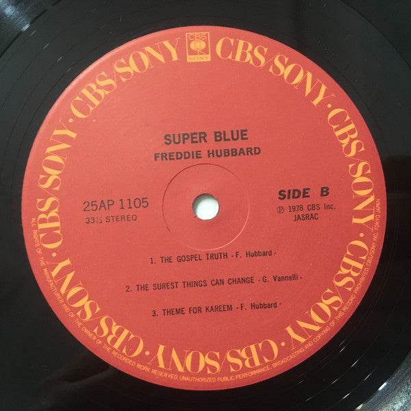 Freddie Hubbard - Super Blue (Vinyl, LP, Album) Very Good Plus (VG+) / Very Good (VG)