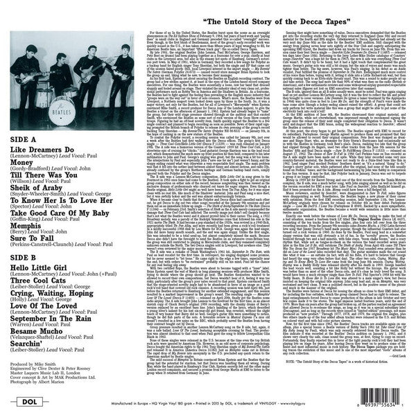 The Beatles - The Decca Tapes (Vinyl, LP, Reissue, Unofficial Release) Near Mint (NM or M-) / Near Mint (NM or M-)