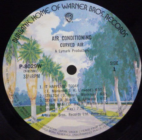 Curved Air - Airconditioning (Vinyl, LP, Album, Stereo) Near Mint (NM or M-) / Very Good (VG)