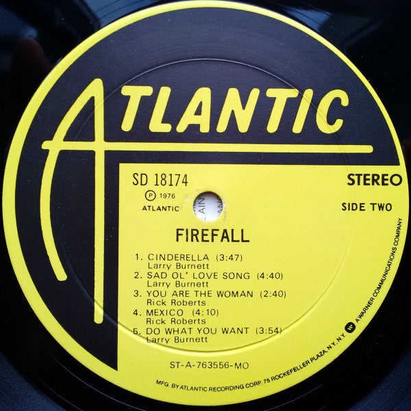 Firefall - Firefall (Vinyl, LP, Album, Stereo) Very Good Plus (VG+) / Good Plus (G+)
