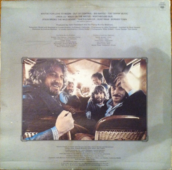 The Flying Burrito Bros - Airborne (Vinyl, LP, Album) Very Good Plus (VG+) / Very Good (VG)