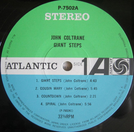John Coltrane - Giant Steps (Vinyl, LP, Album, Stereo, Reissue) Very Good Plus (VG+) / Very Good Plus (VG+)
