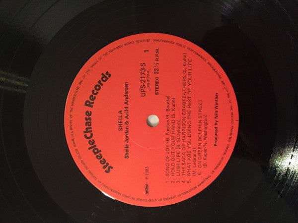 Sheila Jordan - Sheila (Vinyl, LP, Album, Reissue) Very Good Plus (VG+) / Very Good Plus (VG+)