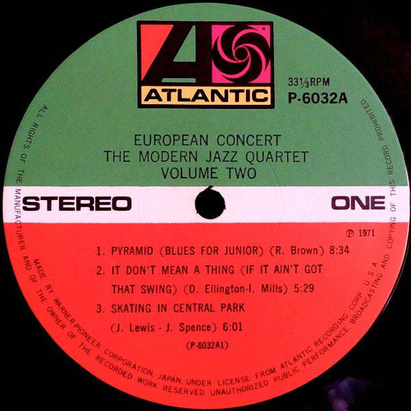 The Modern Jazz Quartet - European Concert: Volume Two (Vinyl, LP, ...