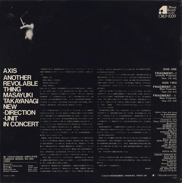 New Direction Unit - Axis Another Revolable Thing Part 2 (Vinyl, LP, Album, Promo) Very Good Plus (VG+) / Very Good Plus (VG+)