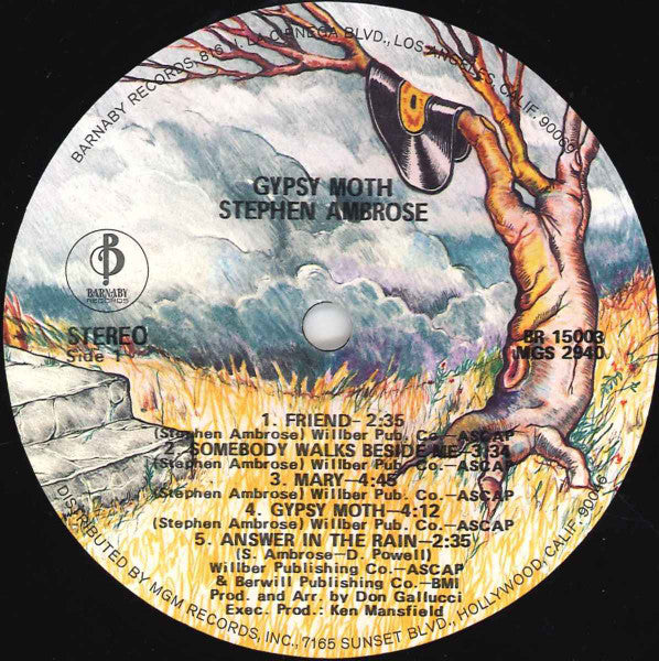 Stephen Ambrose - Gypsy Moth (Vinyl, LP, Album) Good Plus (G+) / Good (G)
