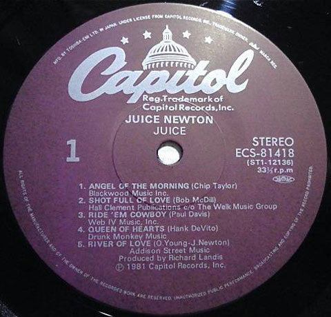 Juice Newton - Juice (Vinyl, LP, Album)